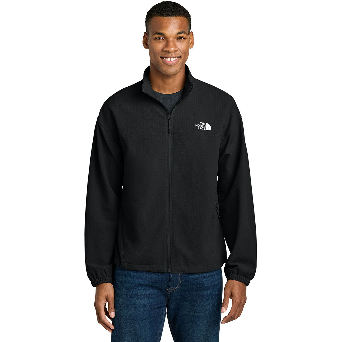 The North Face Black Stand-Collar Zip-Front Jacket