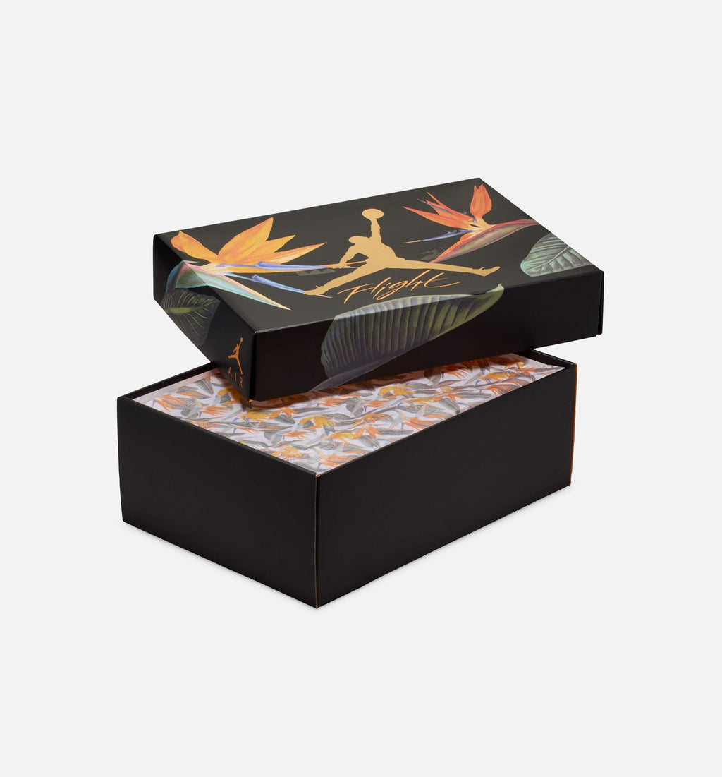 Air Jordan 4 Retro Birds of Paradise Women's Lifestyle Shoes - Coconut Milk/Metallic Gold/Bright Mango/Sundial/Black