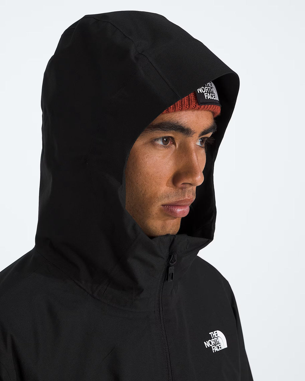 The North Face Black Hooded Zip-Front Jacket