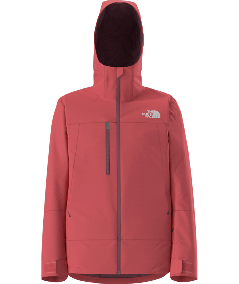 The North Face Red Hooded Zip-Front Jacket