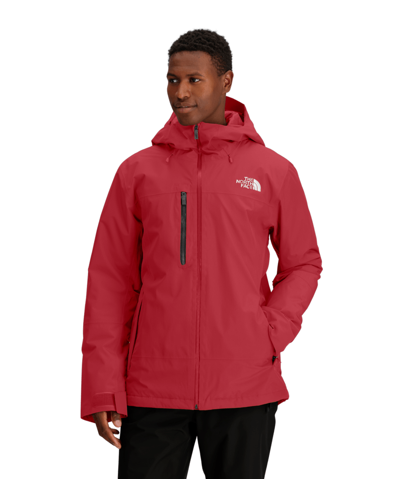 The North Face Red Hooded Zip-Front Jacket