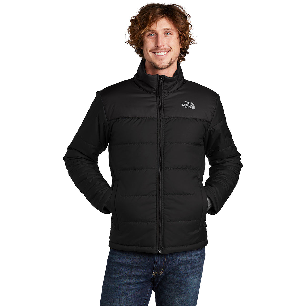 The North Face Quilted Black Stand-Collar Jacket