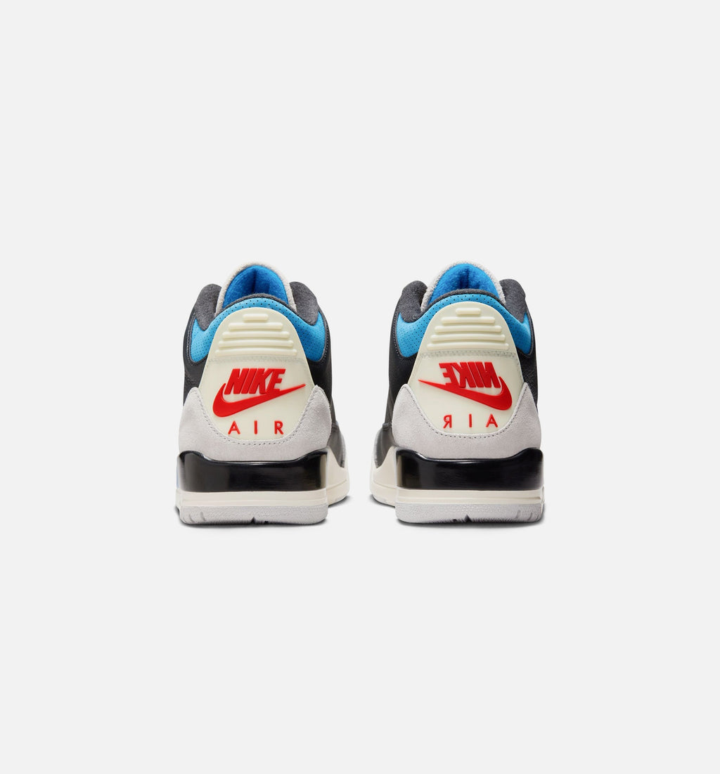 Air Jordan 3 Retro OG Rare Air – Men's Lifestyle Shoe | Black/Chile Red/Neutral Grey