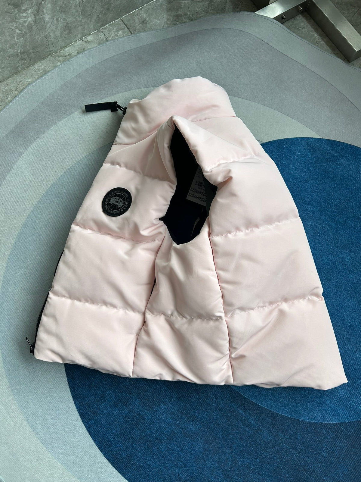 Canada Goose Quilted Blush Pink Zip-Front Puffer Vest