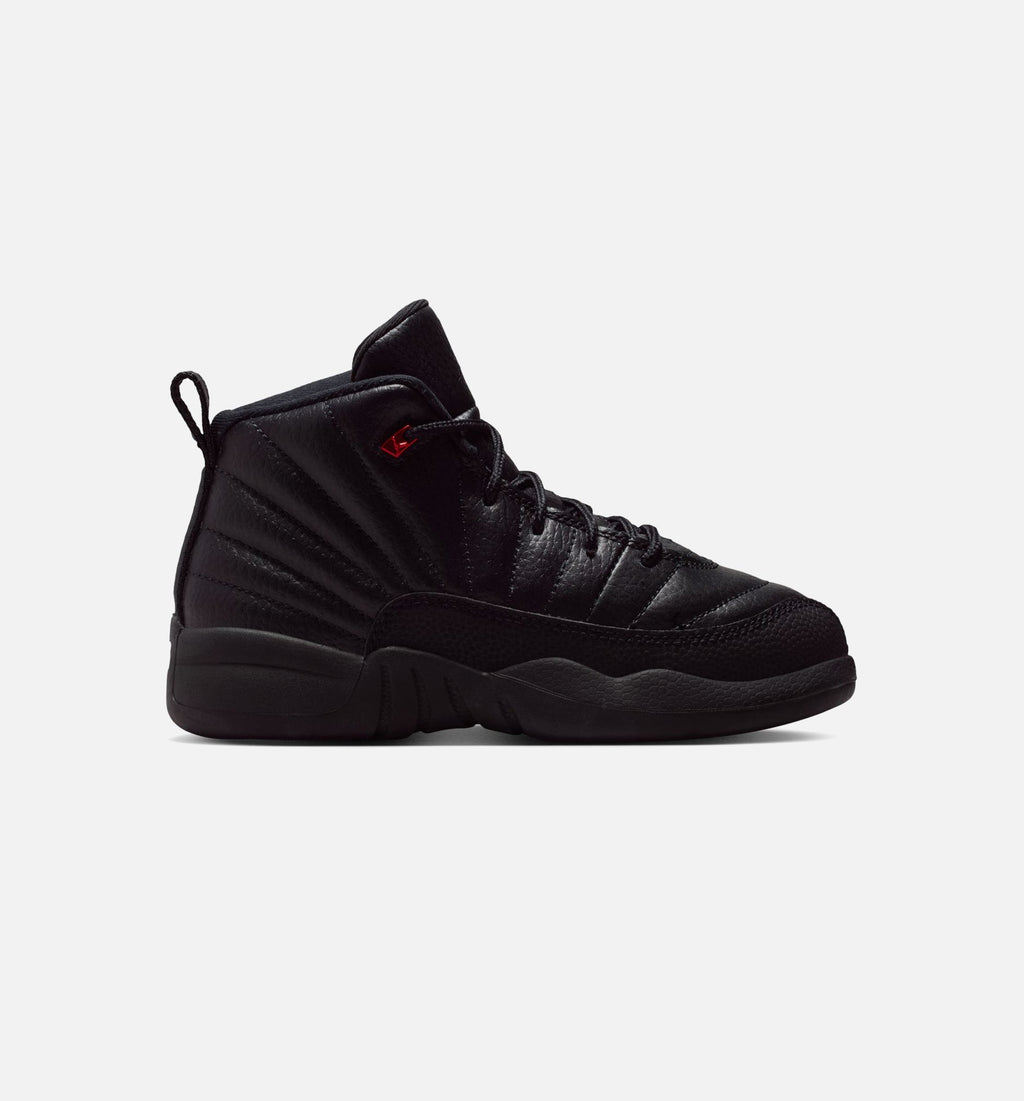 Air Jordan 12 Retro Bloodline Preschool Lifestyle Shoe – Black/Varsity Red