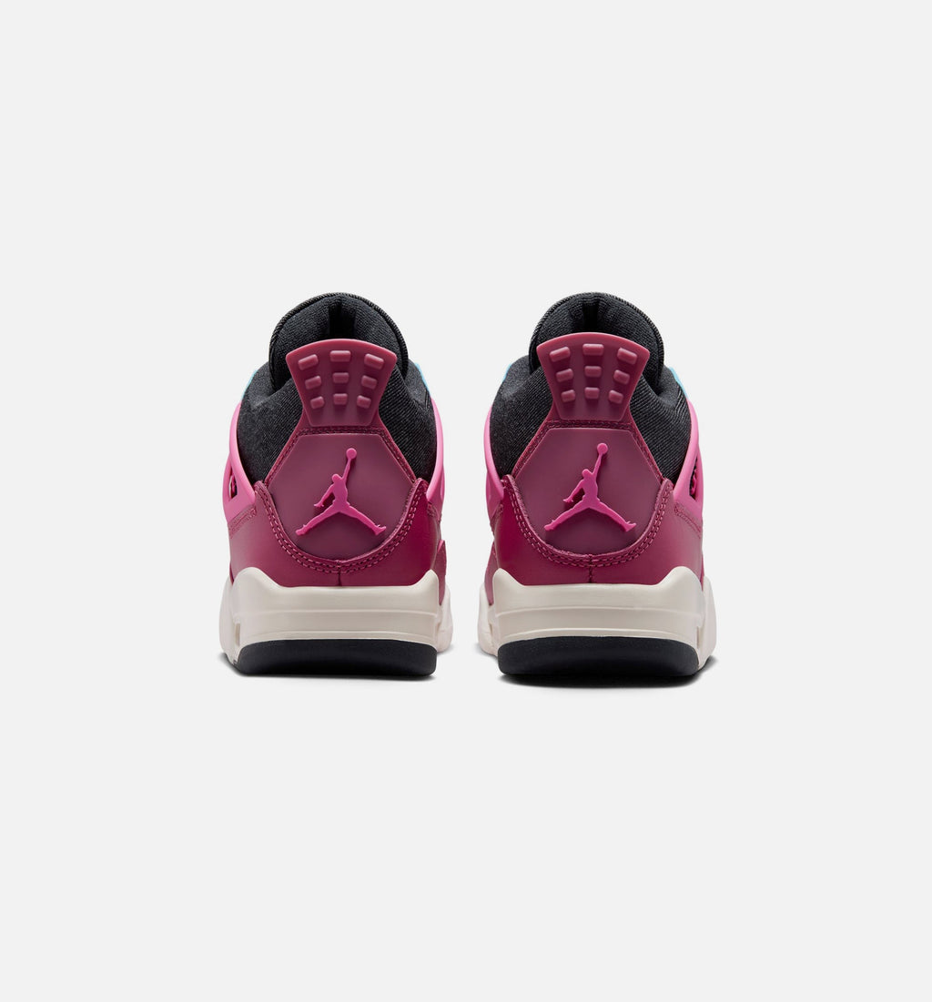Air Jordan 4 Retro She's A Star Grade School Lifestyle Shoes - Sweet Beet/Desert Pink/Off Noir/Chalk