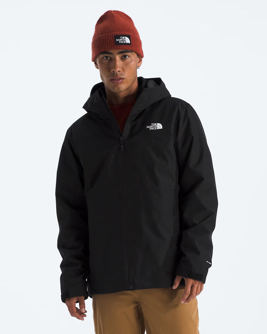 The North Face Black Hooded Zip-Front Jacket