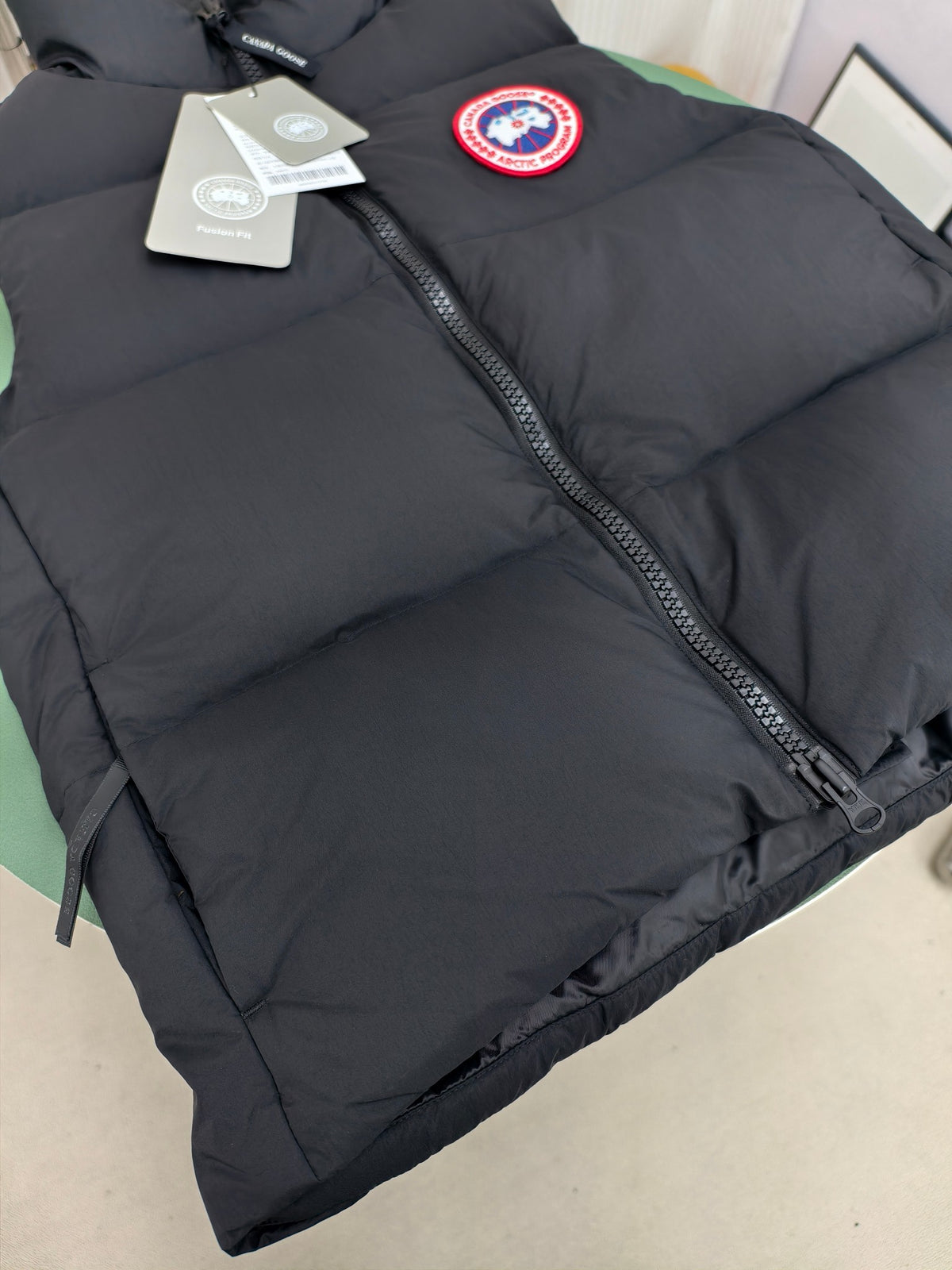 Canada Goose Stand-Collar Black Quilted Puffer Vest