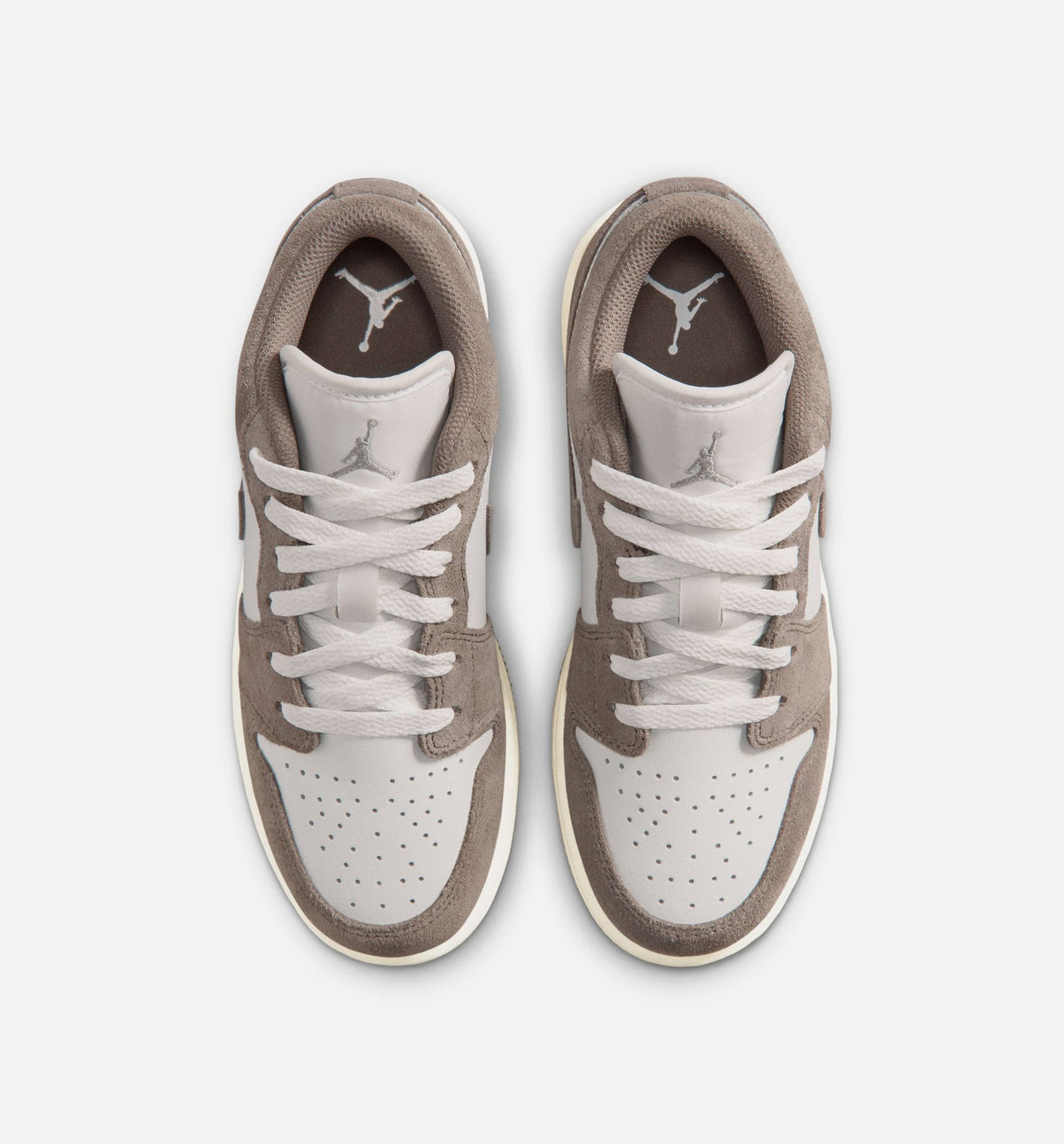 Air Jordan 1 Low Grade School Lifestyle Shoes - Olive Grey/Enigma Stone/Summit White