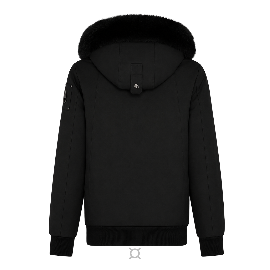 Moose Knuckles Black Fur Jacket