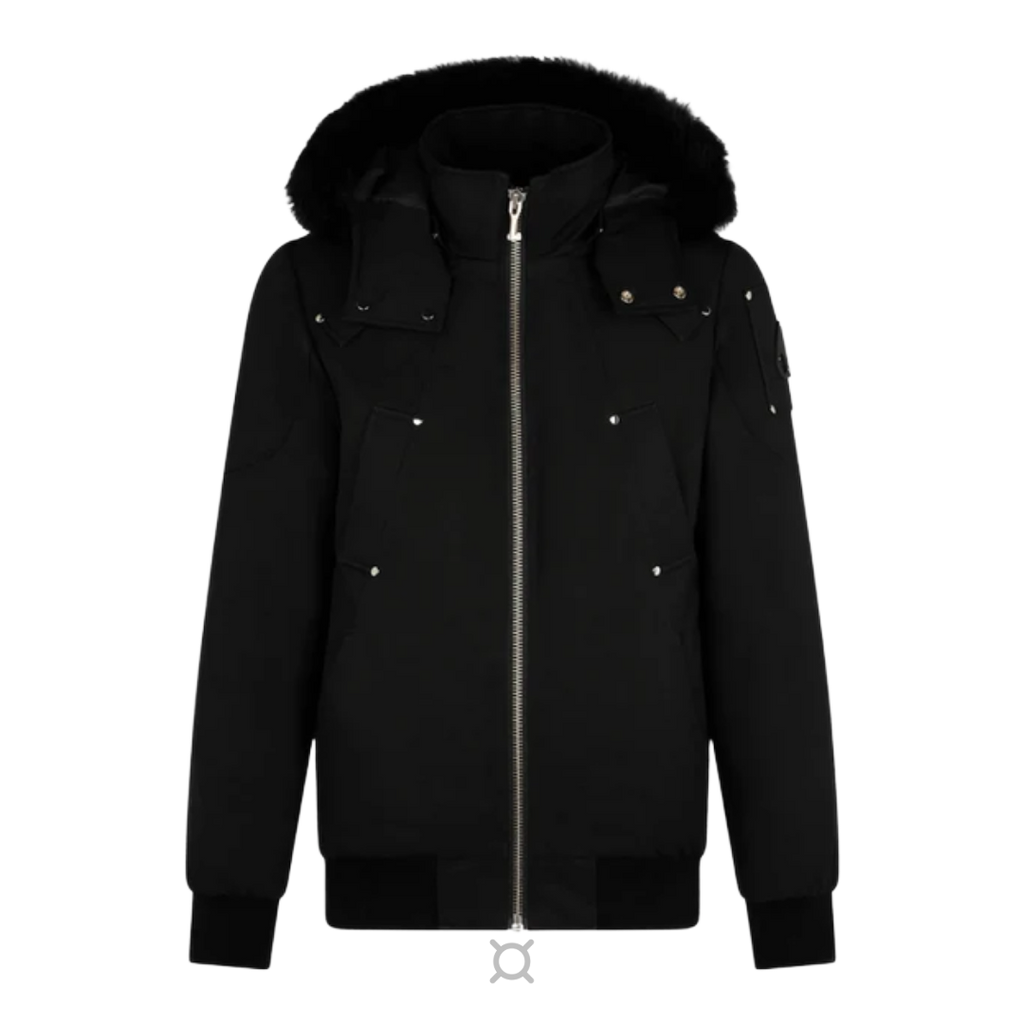 Moose Knuckles Black Fur Jacket