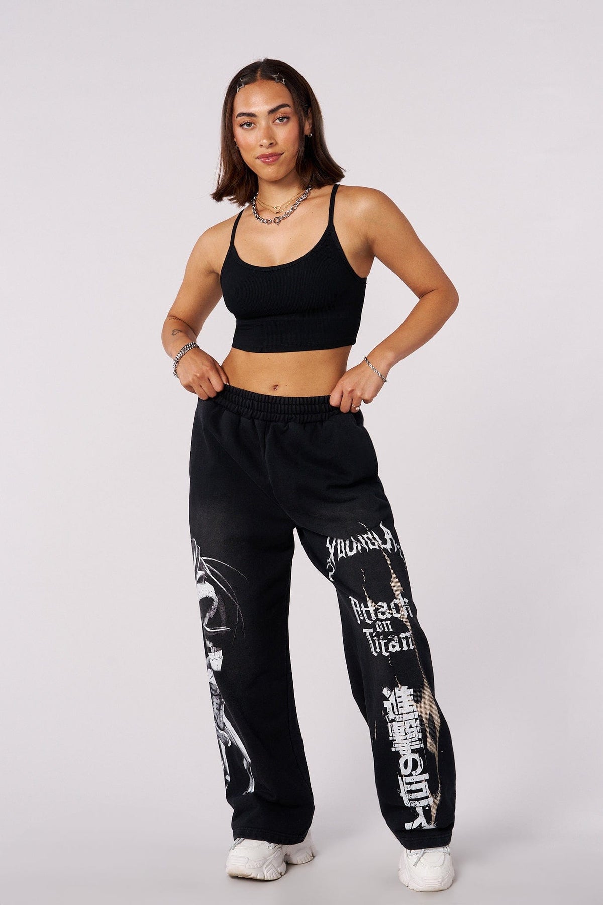 2128 - AOT?  x YLA Baggy Joggers