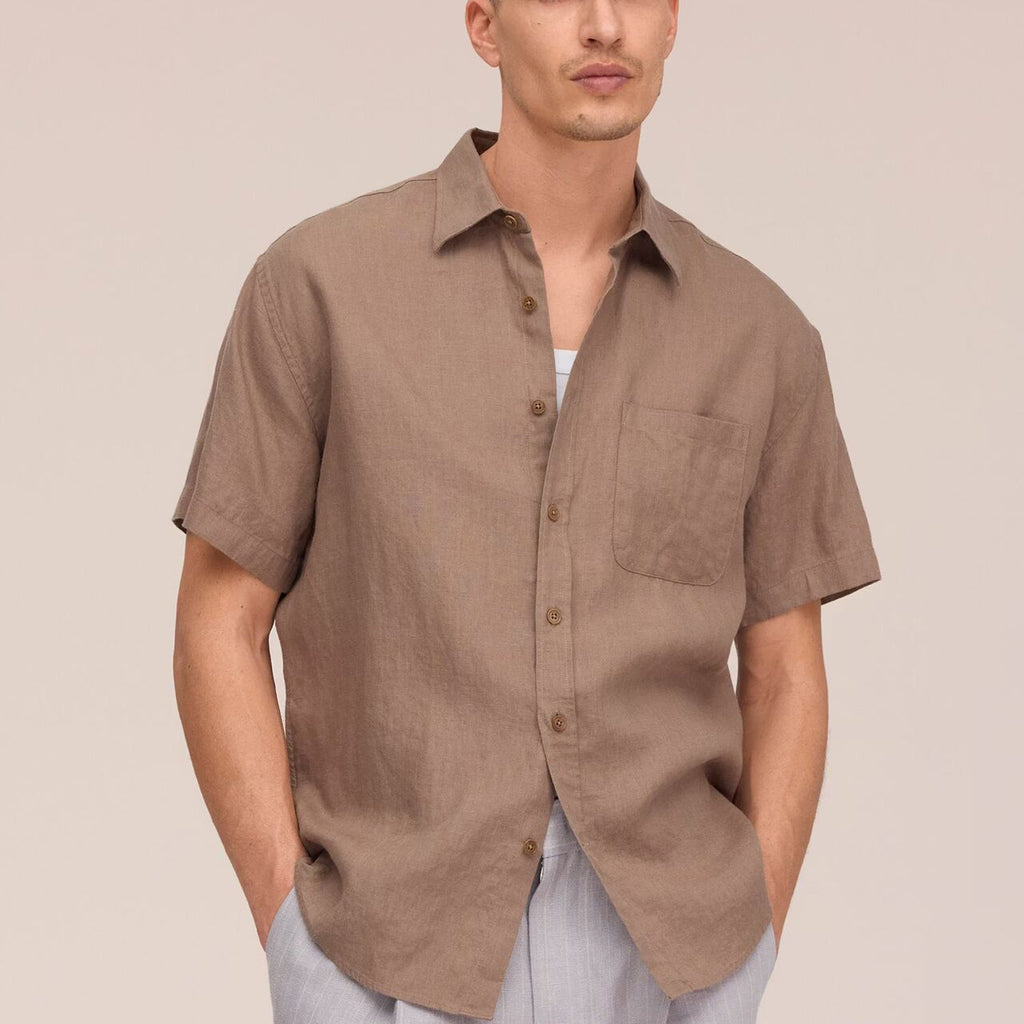 NN07 Deon SS Shirt: Clay Mirage