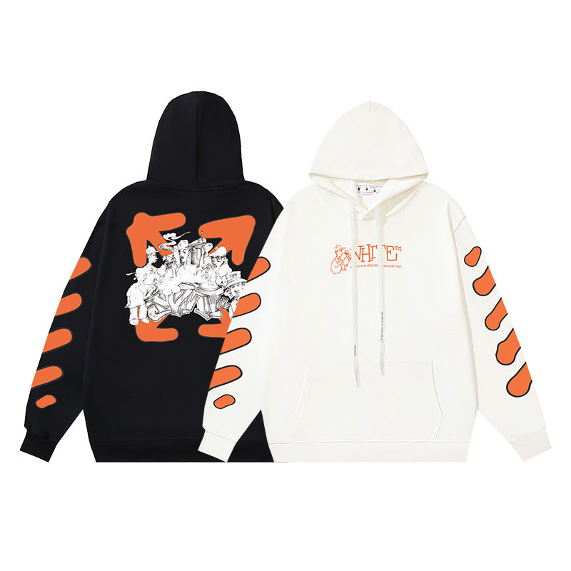 OFF-WHITE Caravaggio Angel Hoodie Heavyweight Streetwear Unisex