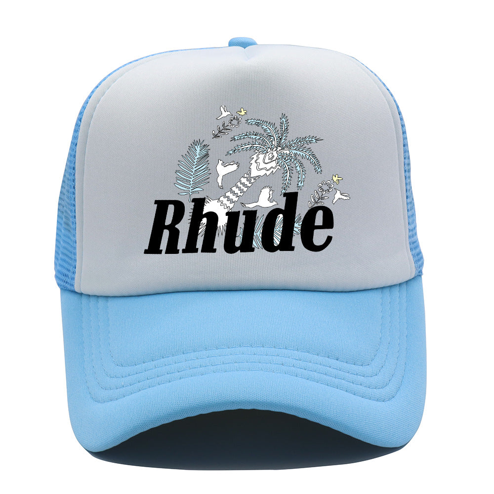 Rhude Hat Fashion Net Cap Hip Hop Baseball Cap