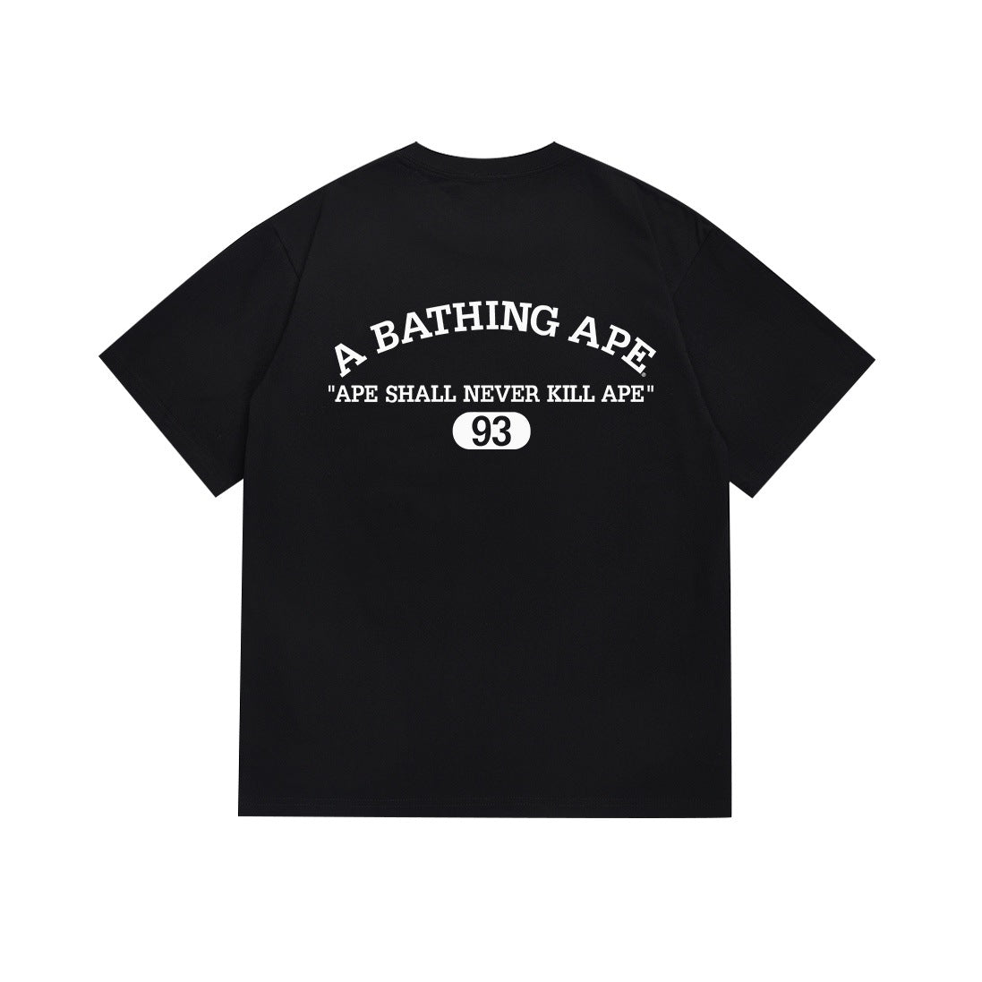 BAPE Classic Camo Ape Head Letter Print Loose Unisex Casual T-Shirt