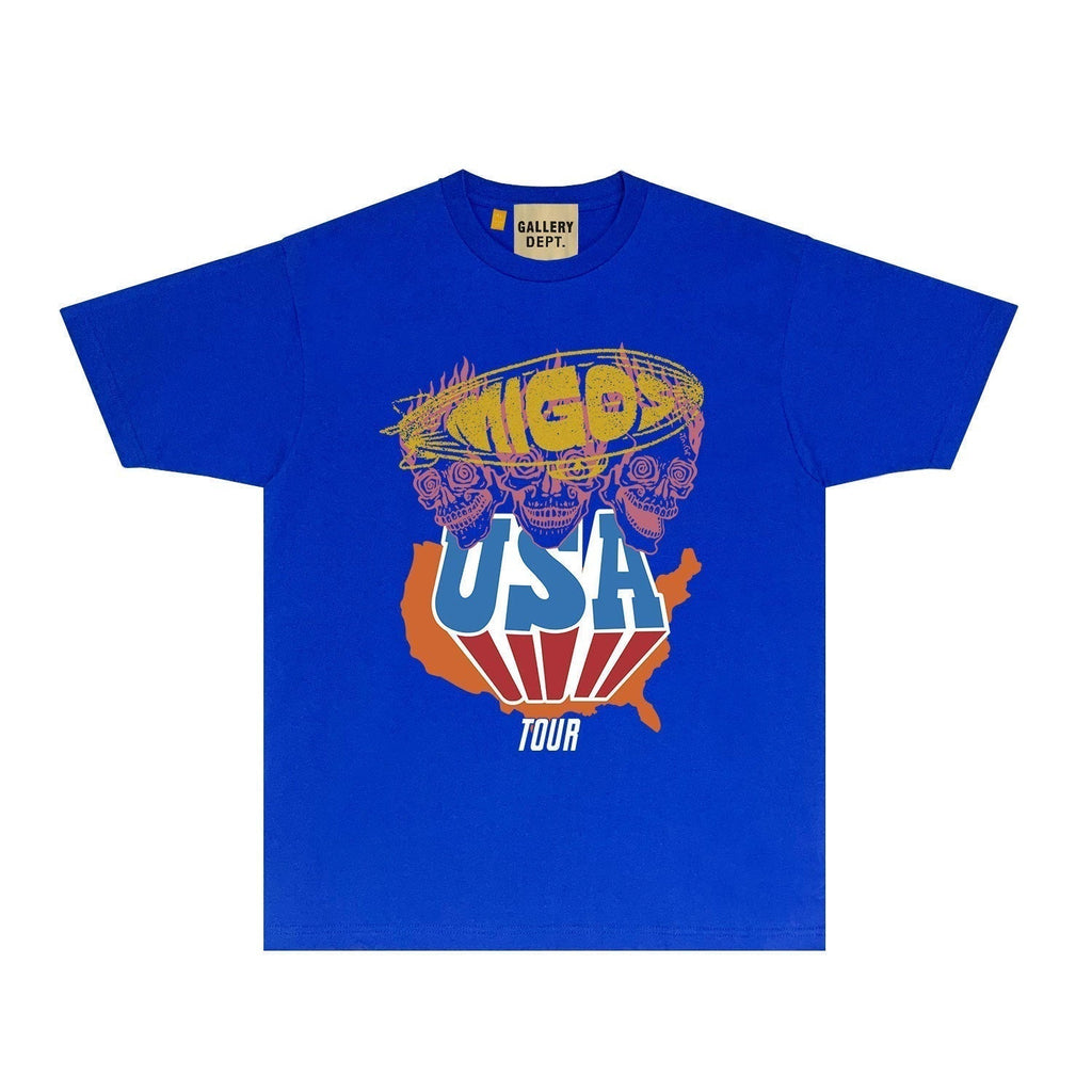 Gallery Dept T Shirts European And American Tee Shirt Short Sleeve T-Shirt Blouse