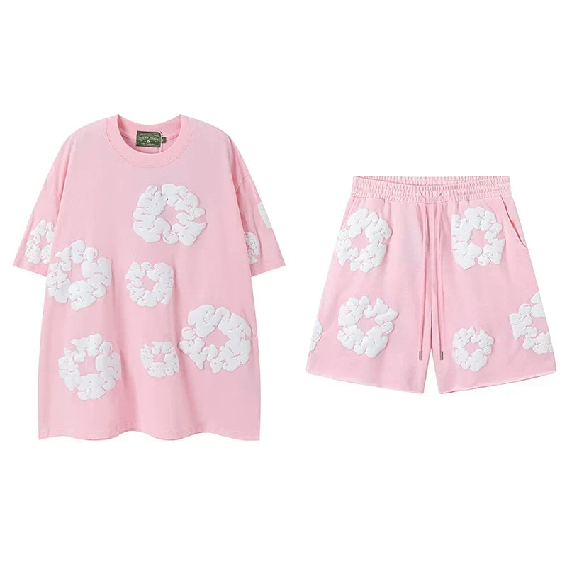 Denim Tears Pink Cotton Wreath Matching Set