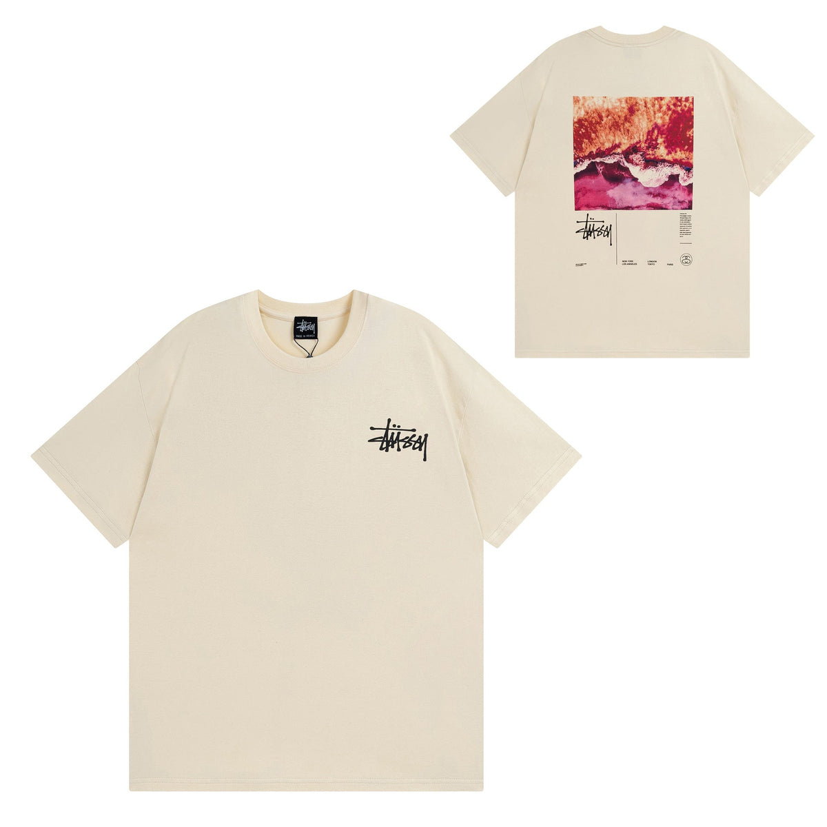Stussy T Shirts Casual Versatile Loose T Shirts Couple