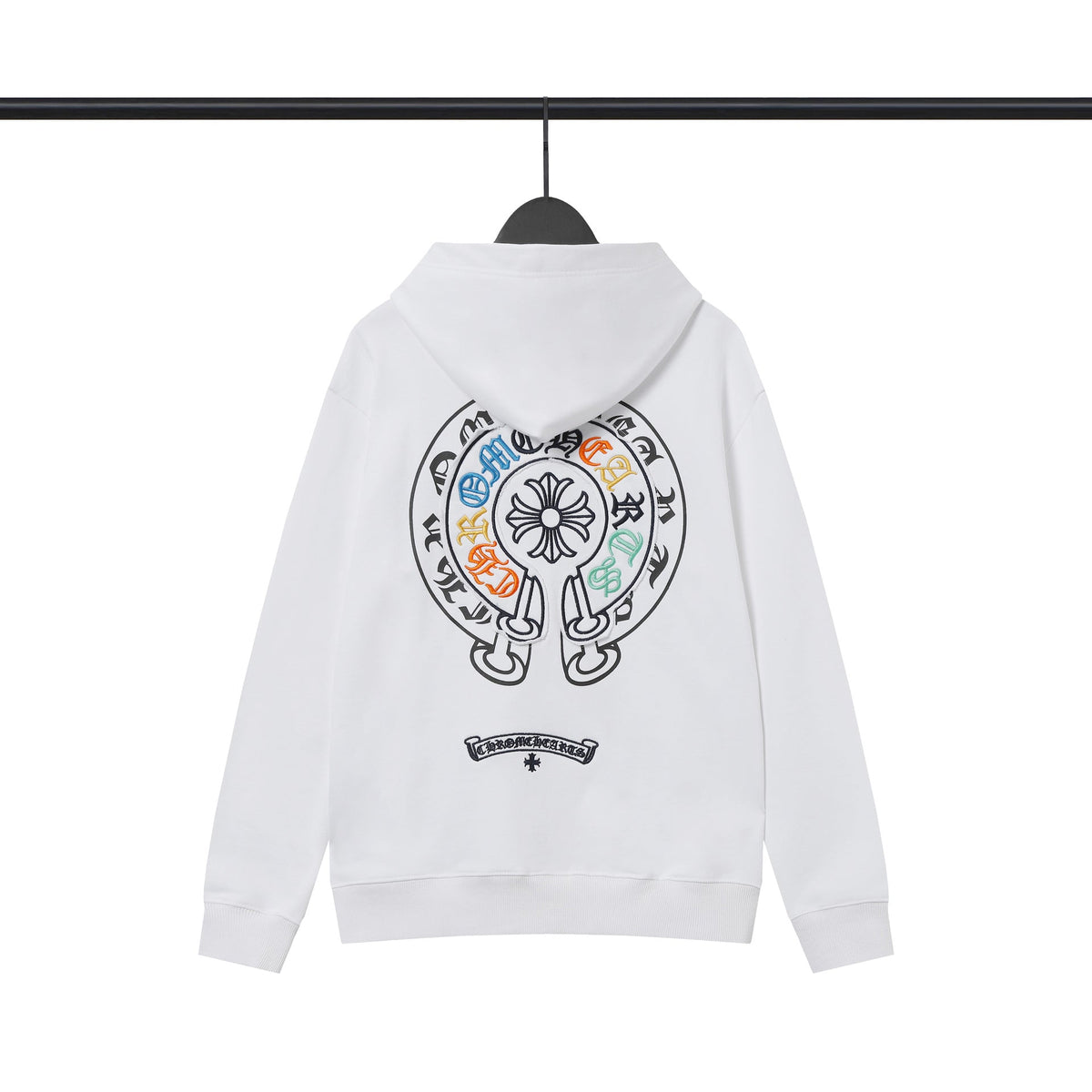 Chrome Hearts Multi‑Cross Sanskrit Graphic Oversized Hoodie Streetwear