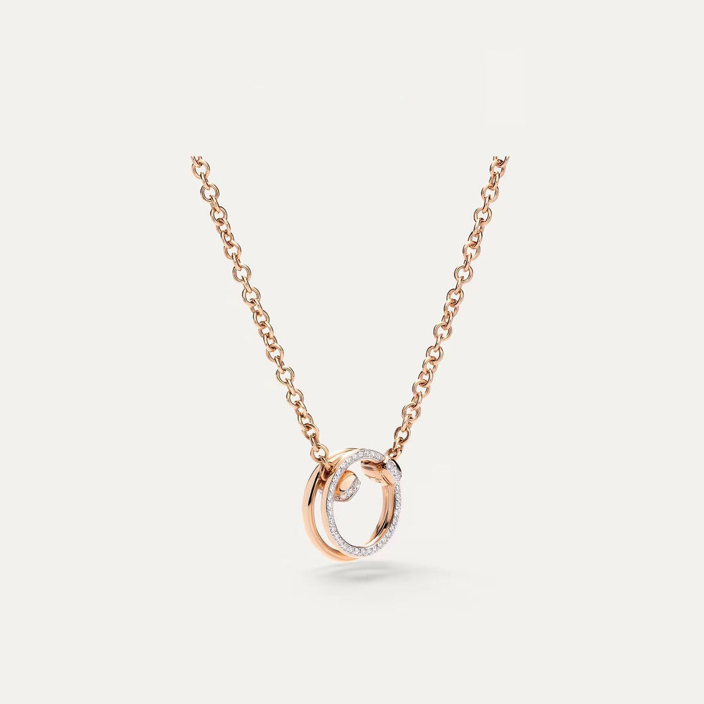 Pomellato Style Together Knot Cubic Zirconia Necklace