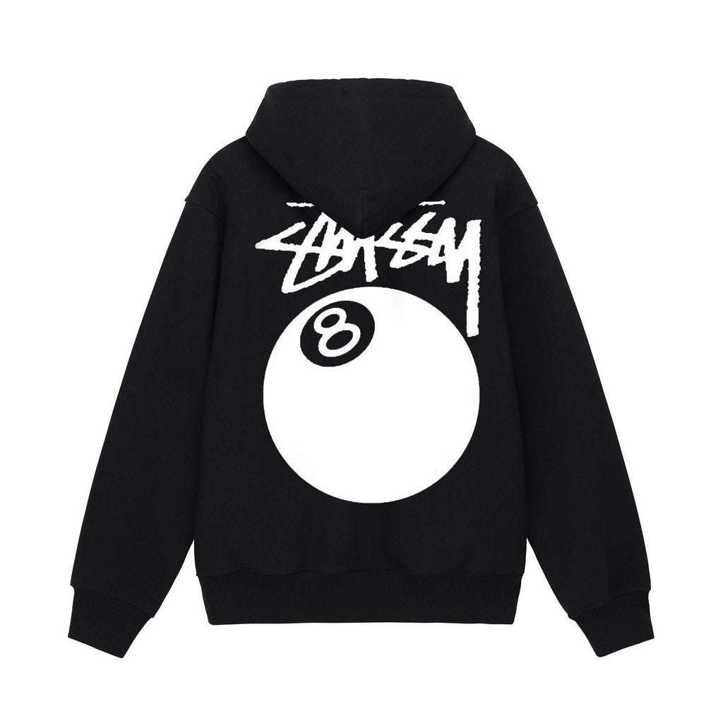 Stussy Script 8 Ball World Tour Graphic Oversized Hoodie Streetwear