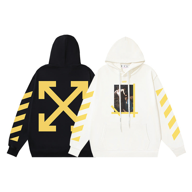 OFF-WHITE Caravaggio Angel Hoodie Heavyweight Streetwear Unisex