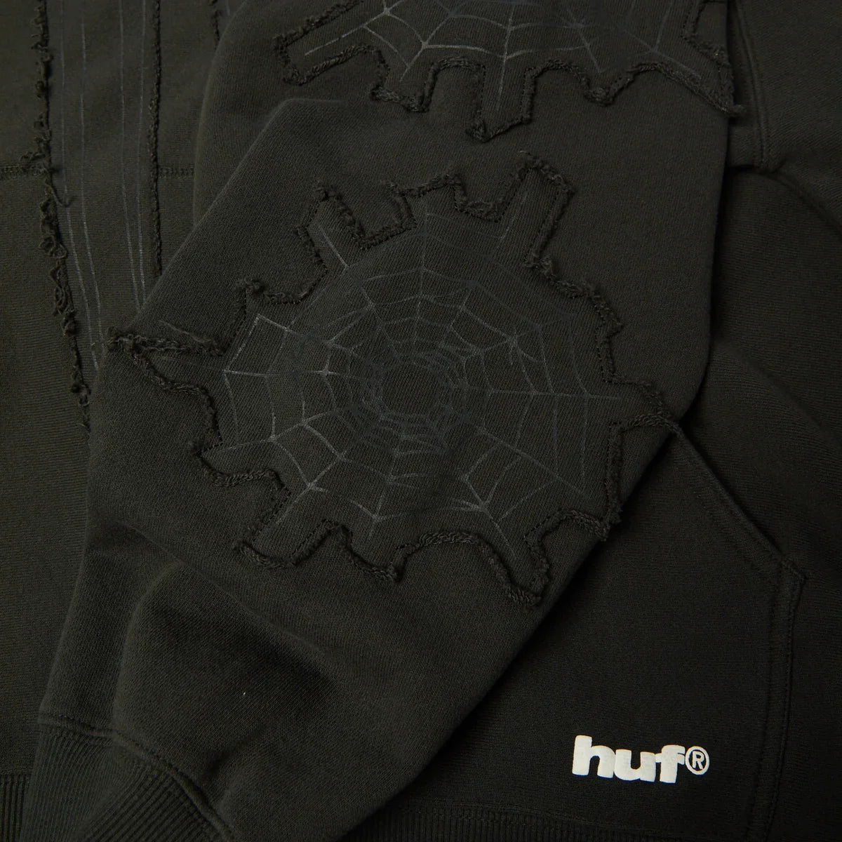 HUF Spiderman Web Full Zip Washed Hoodie
