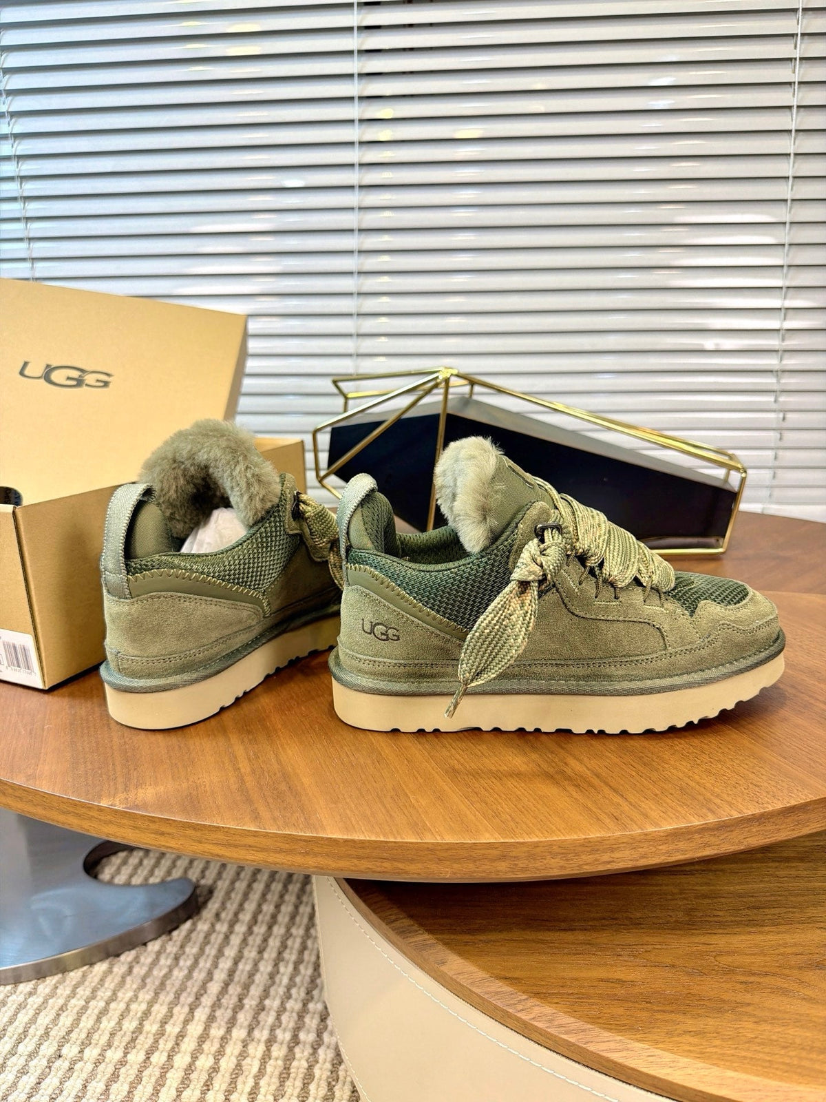 UGG Sage Mel Suede Mesh Low-Top Shoes