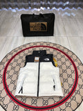 The North Face Quilted White and Black Puffer Vest