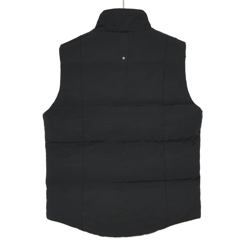Moose Knuckles Black Quilted Zip-Front Puffer Vest