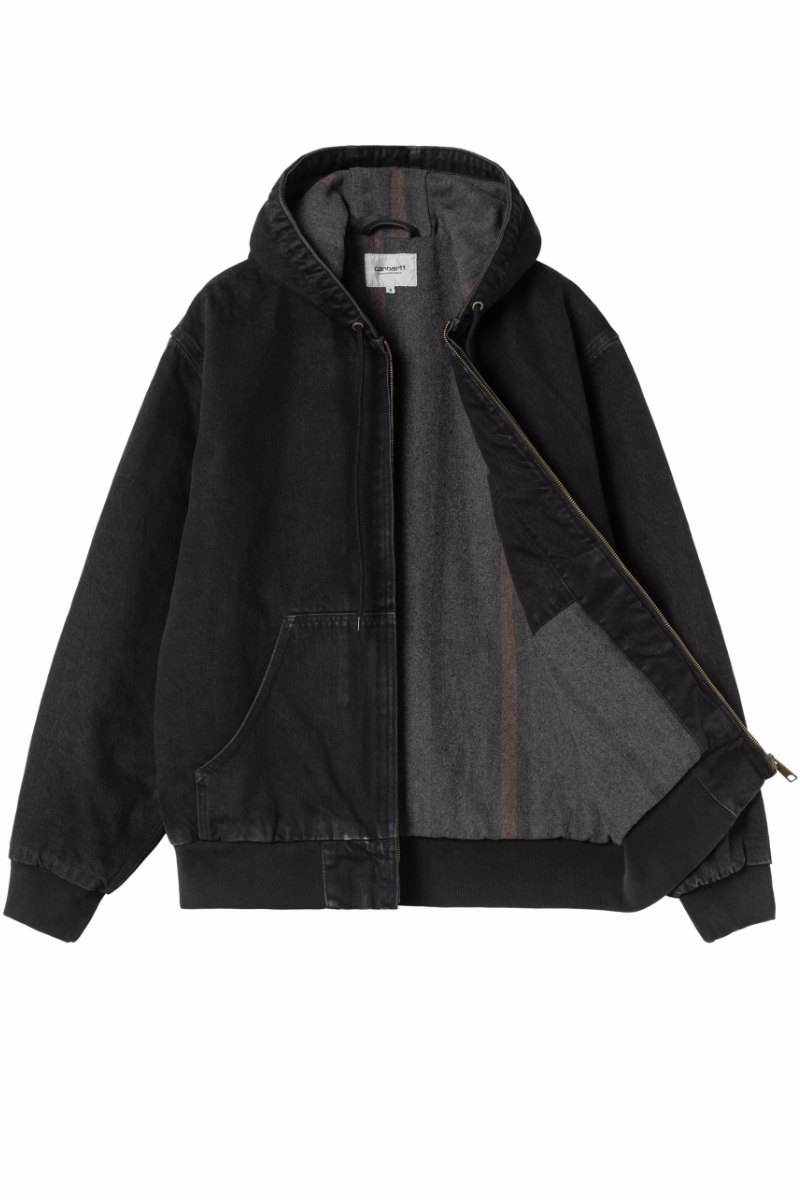 CARHARTT WIP OG ACTIVE JACKET Black Stone Washed