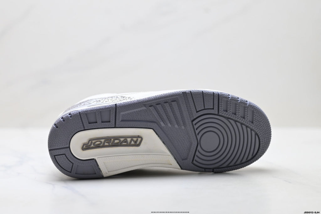 Air Jordan 3 Retro White Sail Cement Sneakers