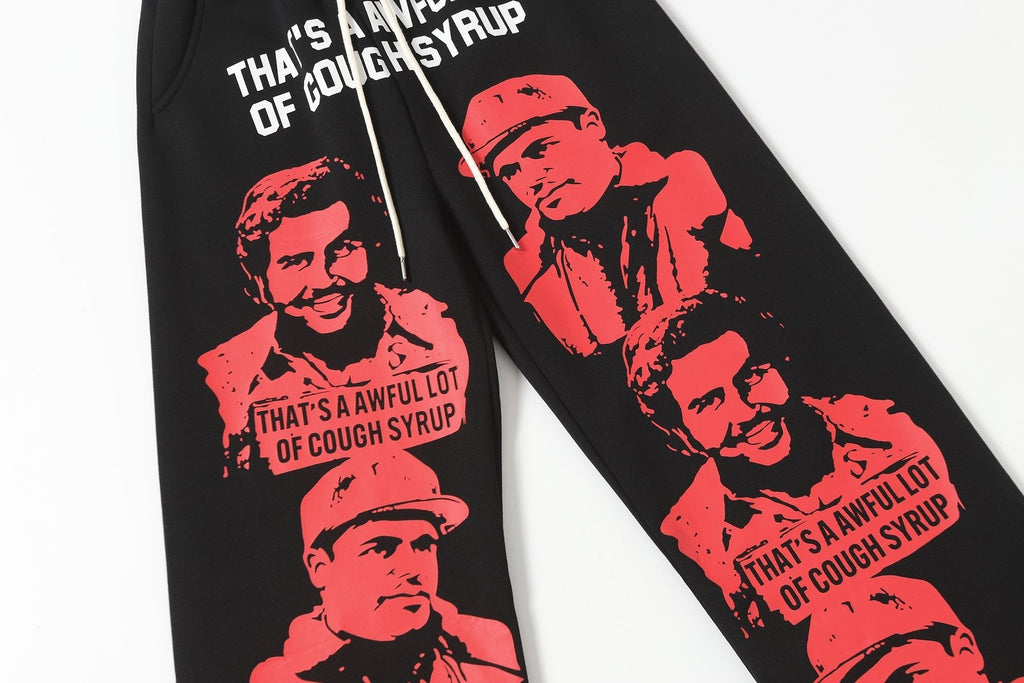 THAT'S A AWFUL LOT OF COUGH SYRUP Star Graphic Zip Hoodie & Pants Matching Set