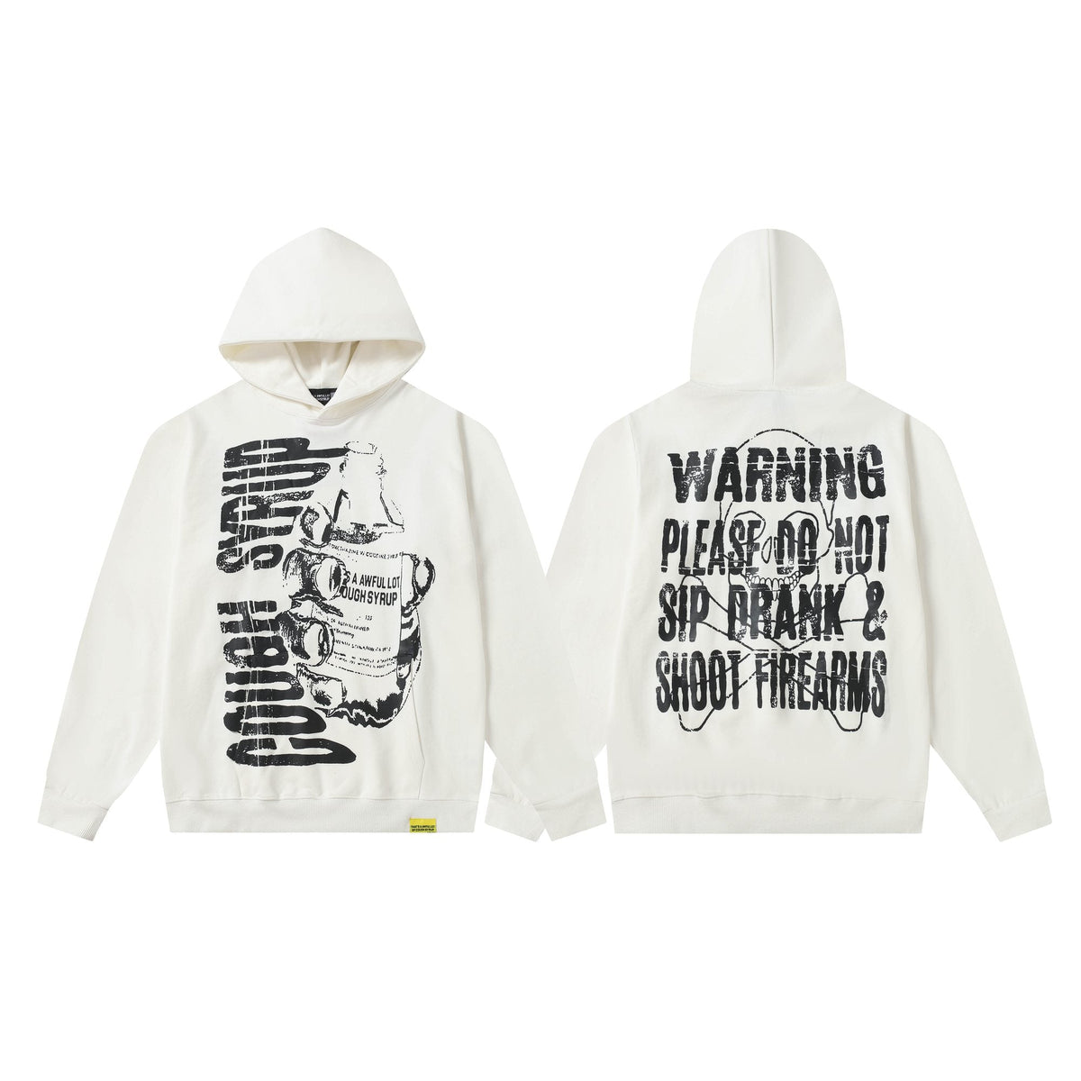 THAT'S A AWFUL LOT OF COUGH SYRUP Warning Graphic Hoodie