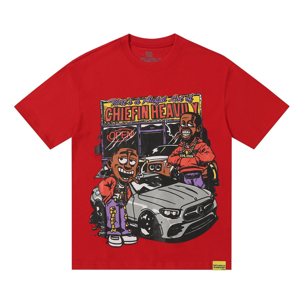 THAT'S A AWFUL LOT OF COUGH SYRUP Cartoon Car Short-Sleeve T-Shirt