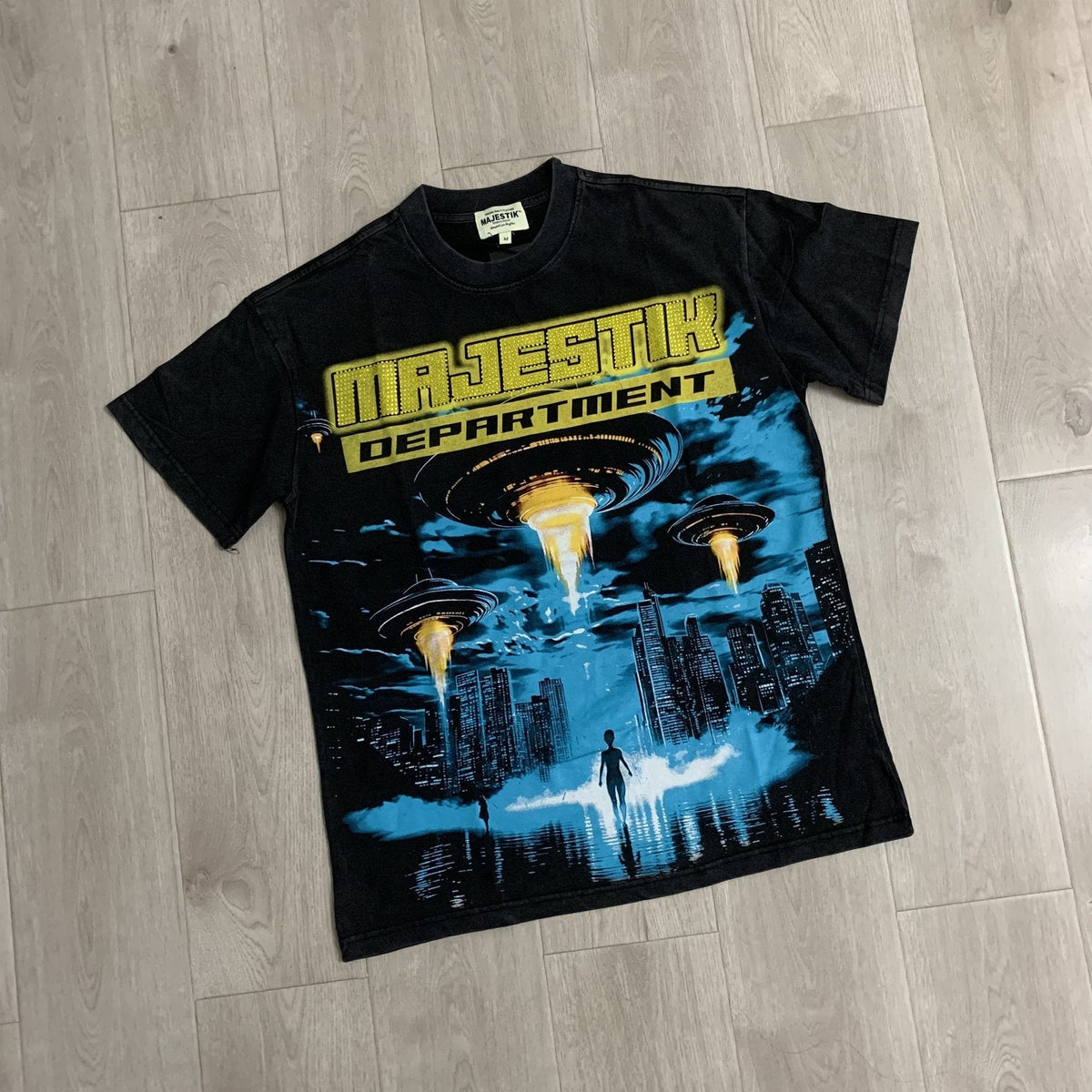 MAJESTIK UFO City Graphic Short-Sleeve T-Shirt