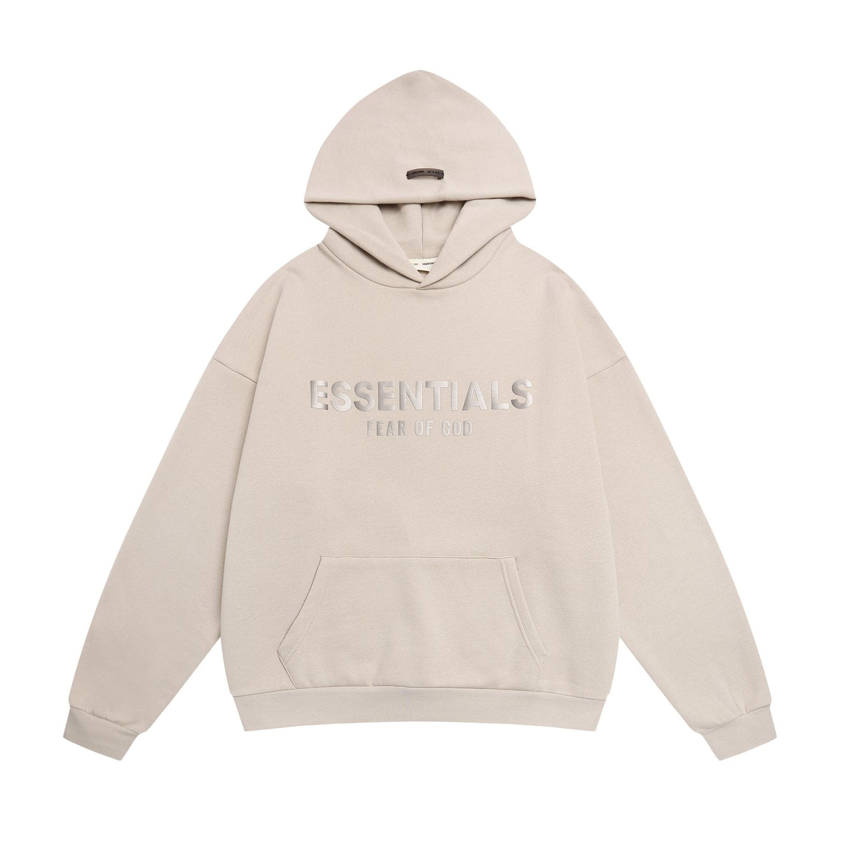 Essentials Fear of God Embossed Wordmark Pullover Hoodie