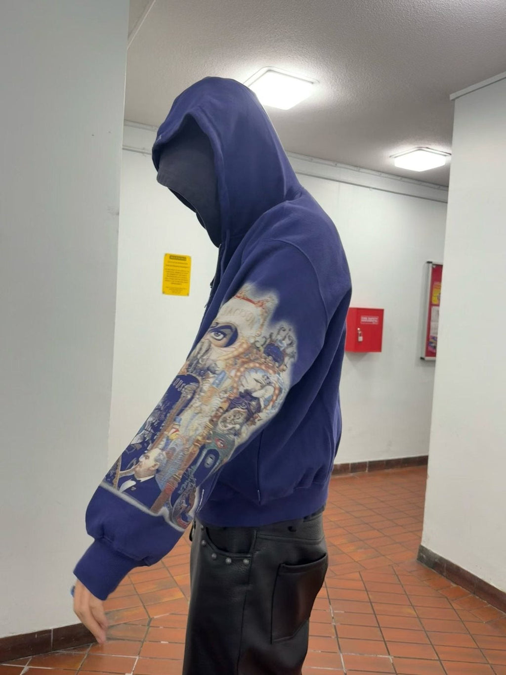 Supreme Sleeve Graphic Zip Hoodie