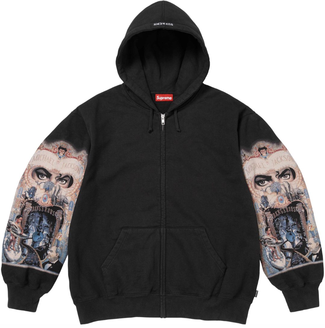 Supreme Sleeve Graphic Zip Hoodie