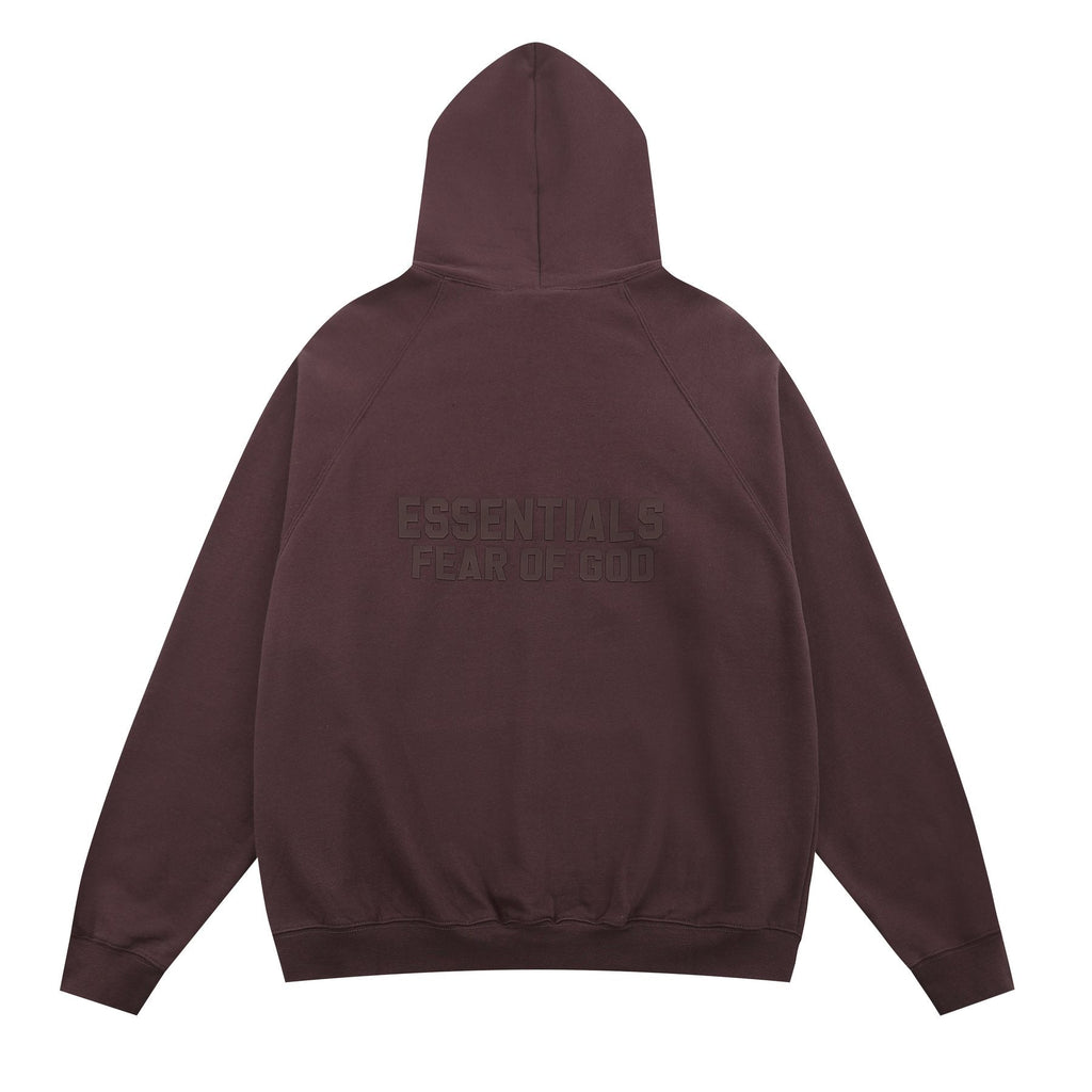 Essentials Fear of God Tonal Logo Full-Zip Hoodie