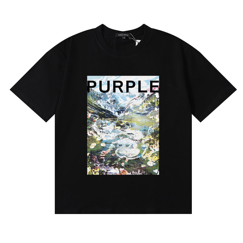 Purple Brand Landscape Graphic Short-Sleeve T-Shirt