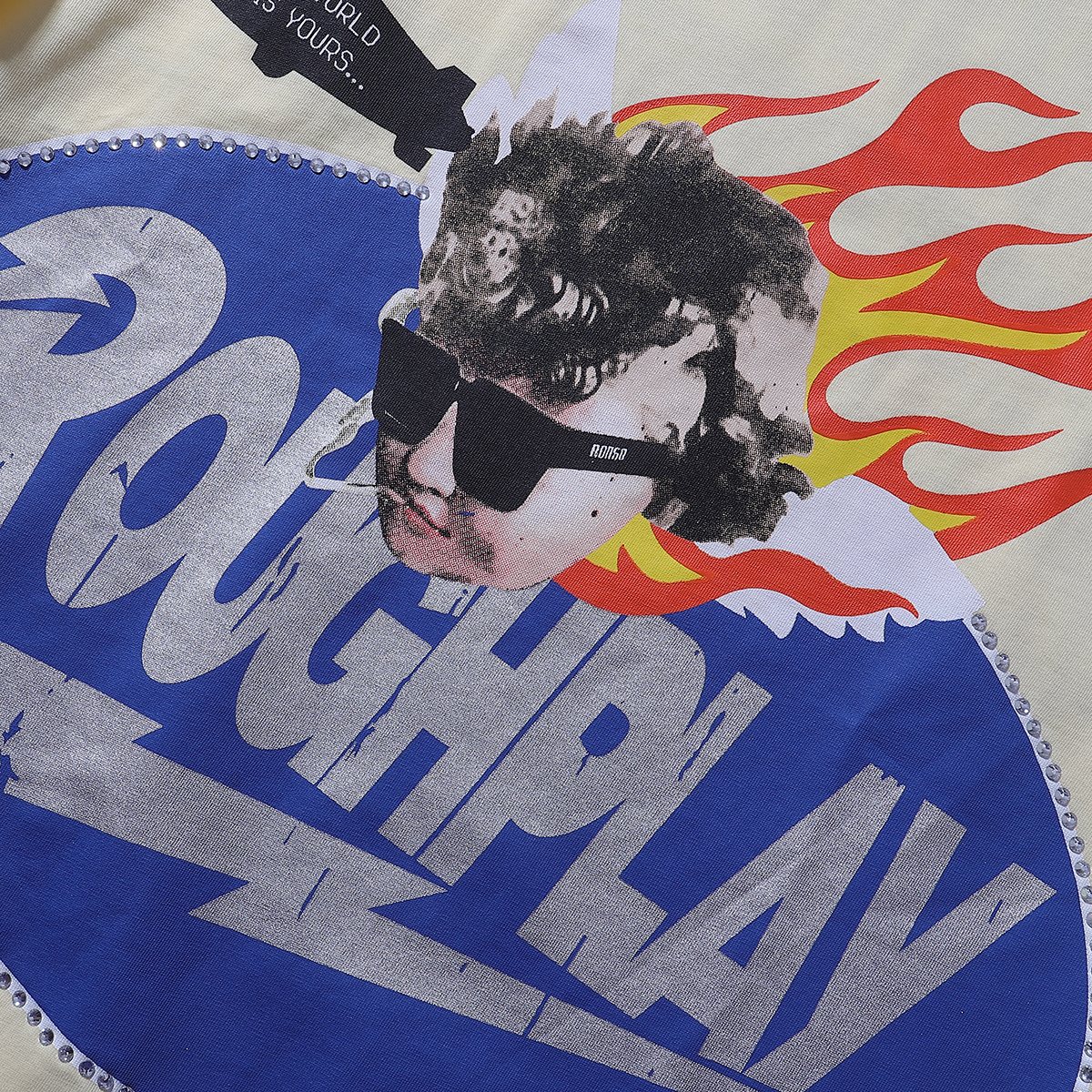 Rough Play SoulBoy Rhinestone Graphic Long-Sleeve T-Shirt
