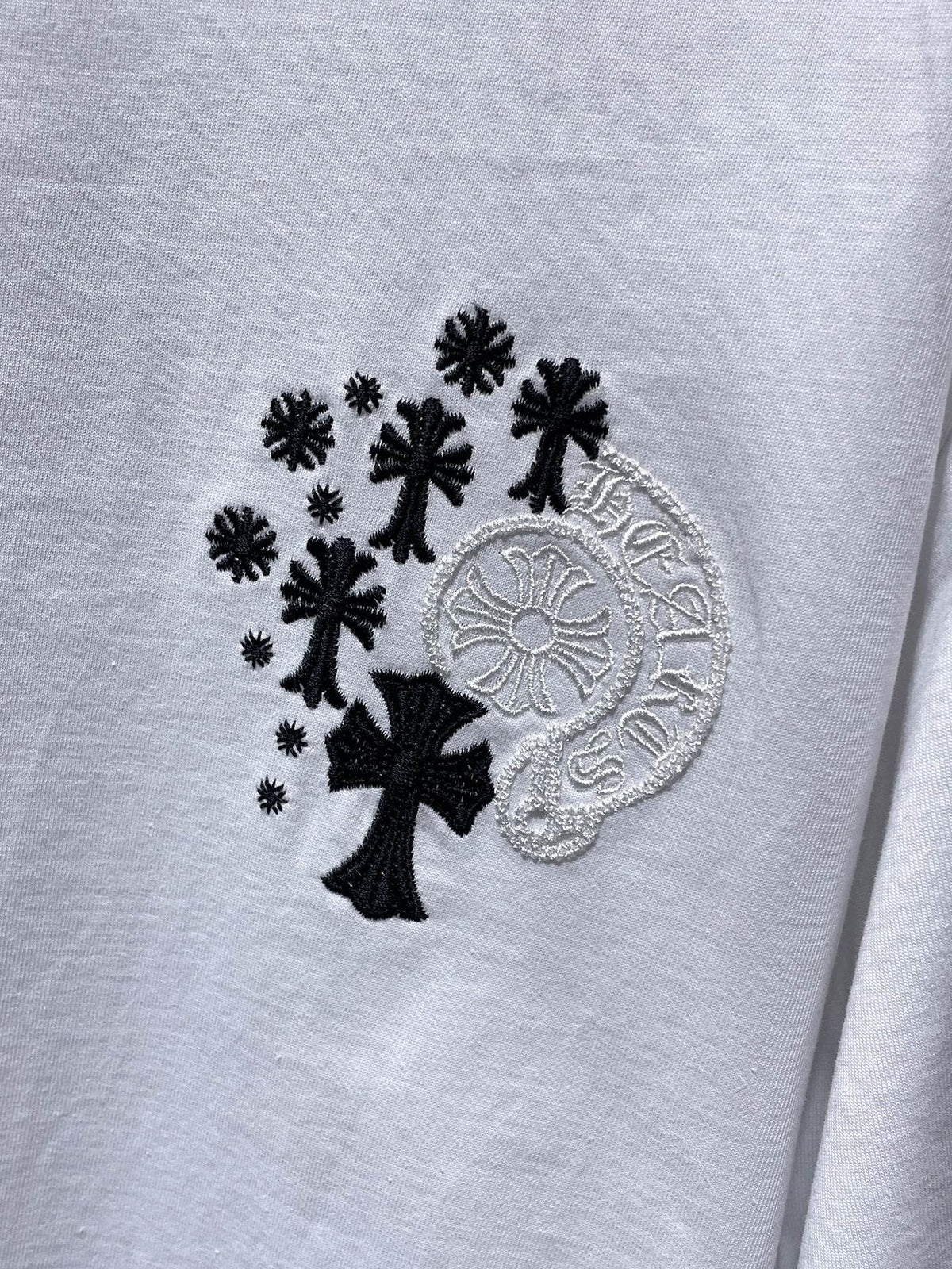 Chrome Hearts Cross Floral Graphic T-Shirt
