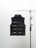 Moose Knuckles Black Quilted Zip-Front Puffer Vest