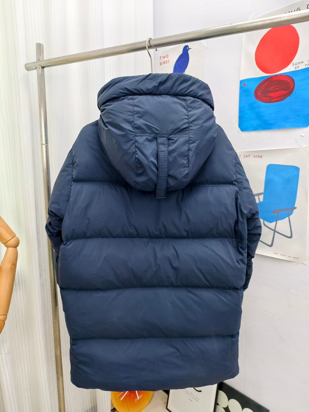 Canada Goose Quilted Navy Blue Hooded Zip-Front Puffer Jacket