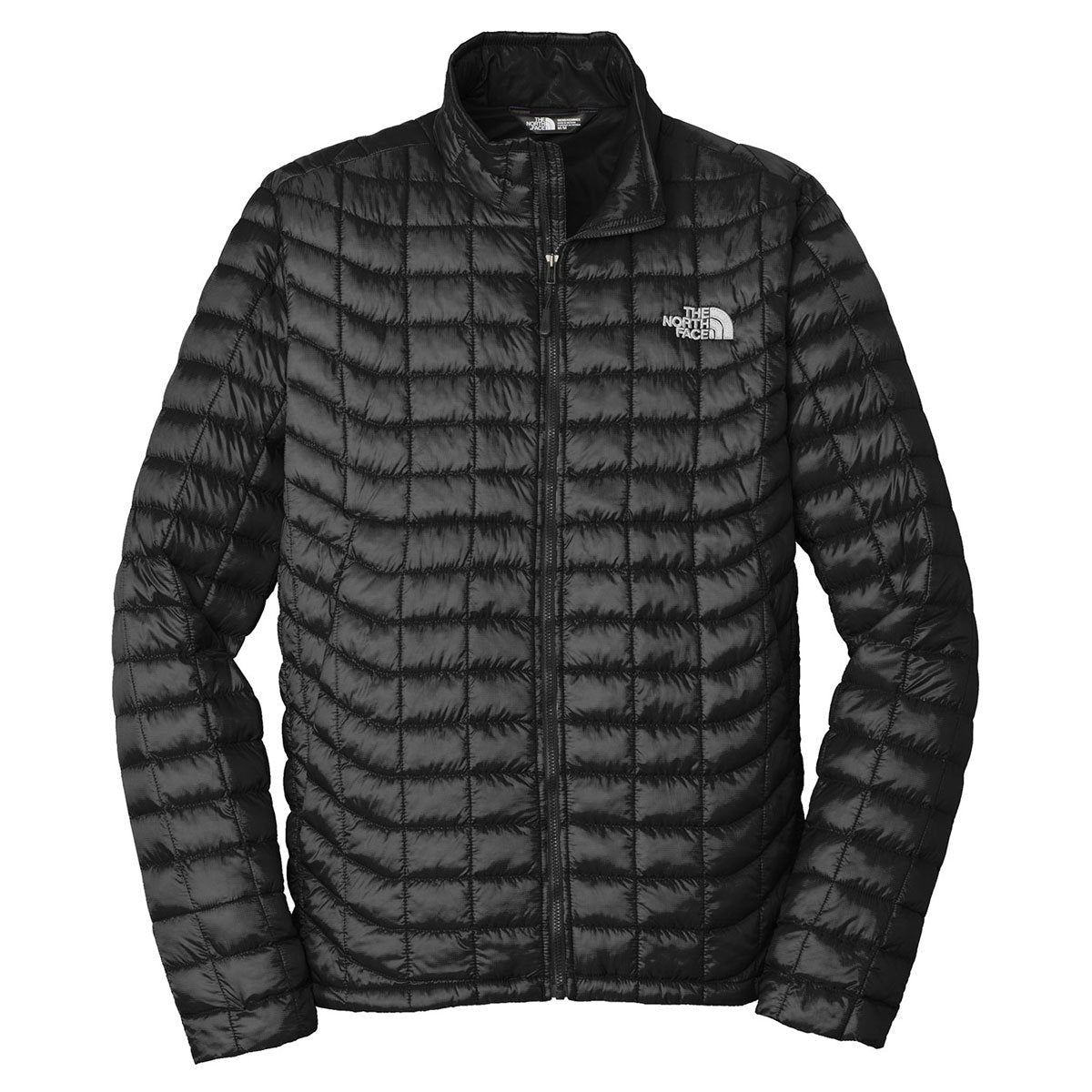 The North Face Grid-Quilted Black Stand-Collar Jacket