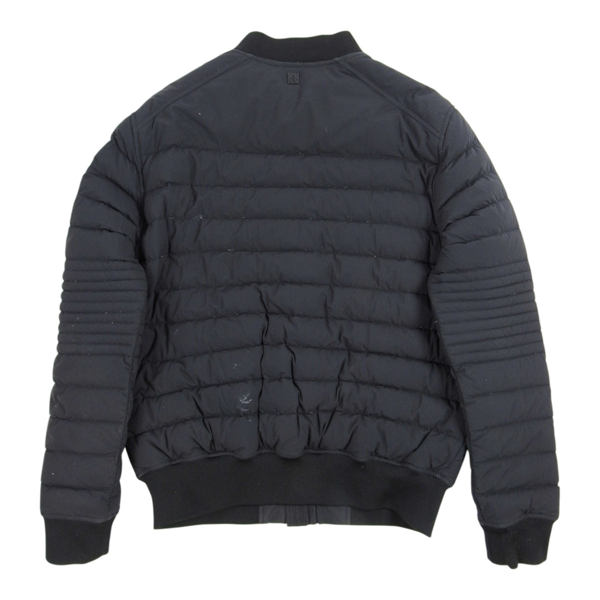 Moncler Quilted Black Zip-Front Bomber Jacket