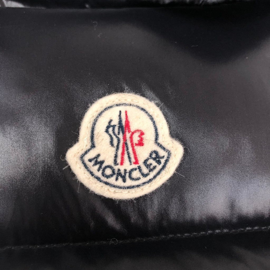 Moncler Glossy Black Hooded Quilted Puffer Vest