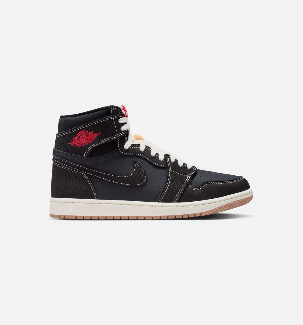 Air Jordan 1 Retro High OG Flight Club Men's Lifestyle Shoes - Black / University Red / Sail / Gum Medium Brown